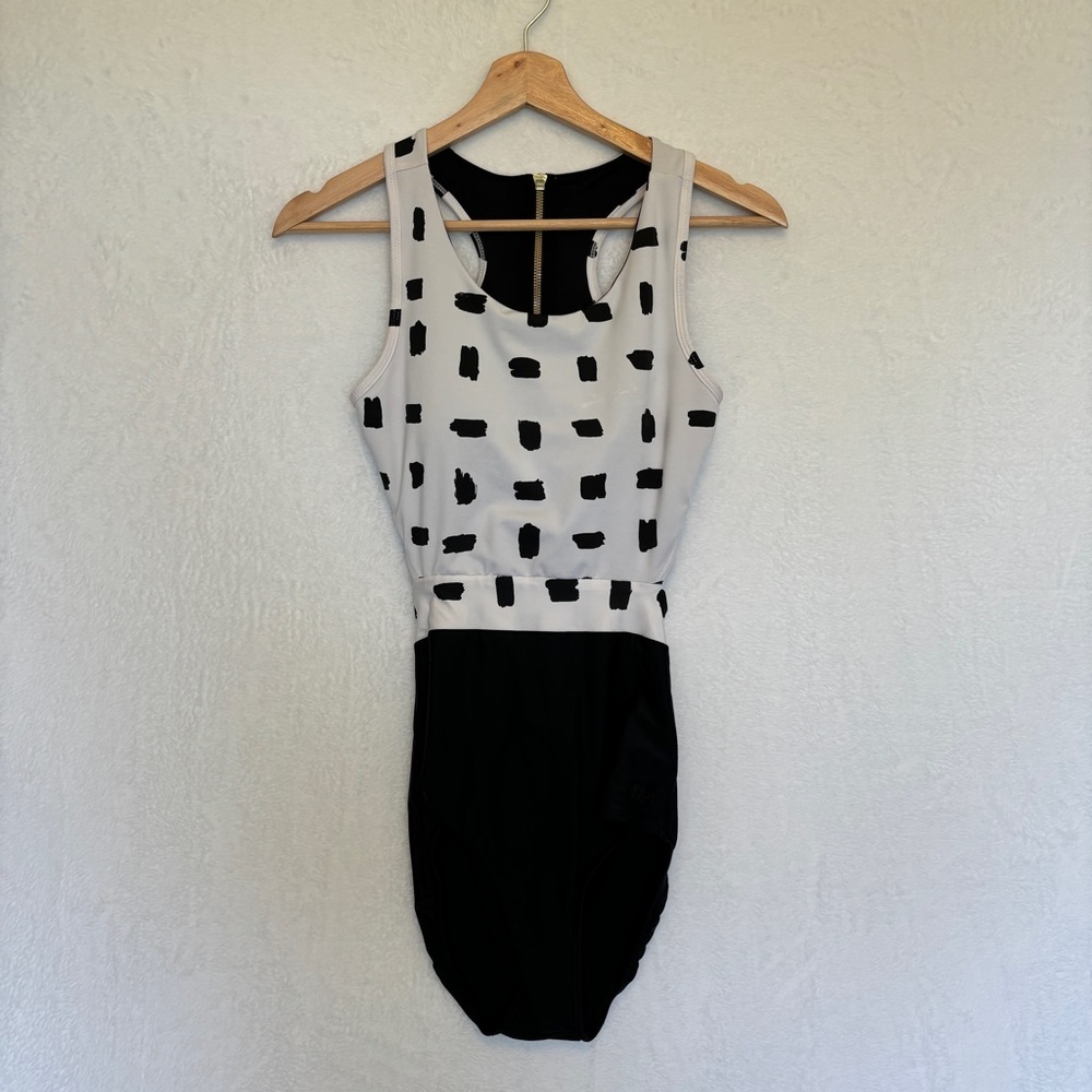 Albion Black and White One Piece Swimsuit